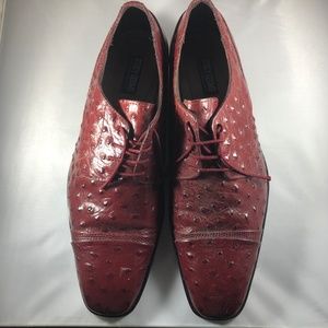 Sleek and Sophisticated Stacy Adams Men's Dress Shoes - Size 8 1/2 - Maroon